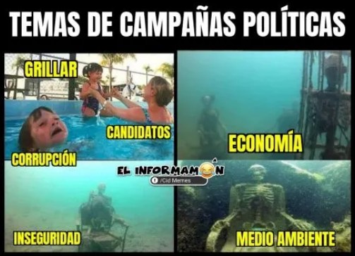 Temas de las campañas políticas.