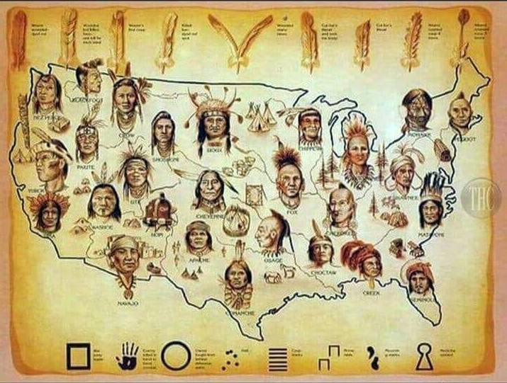 Grupos en Norteamérica antes de la llegada de los europeos.