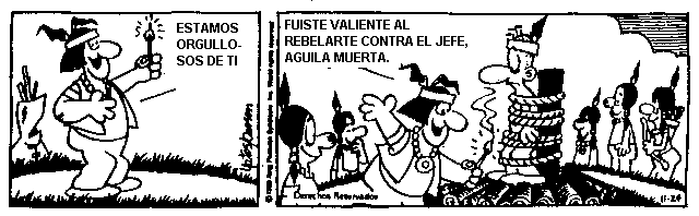 Fuiste valiente al rebelarte contra el jefe.