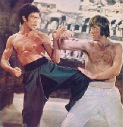 Bruce Lee y Chuck Norris